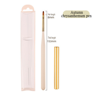 Nail Art Pen Puidust pliiats Fiber Juuksevärvi pliiats Pull Line Fototeraapia Pits Smudge Daisy Pintsel Maalimine Maniküüri Aksessuaarid Tööriistad