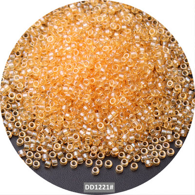 iTube 2mm-es kézzel készített gyöngyök egységes átlátszó fényű üveg maggyöngyök barkácsoláshoz, kézműves karkötő ékszerkészítési kiegészítőkhöz 720 db