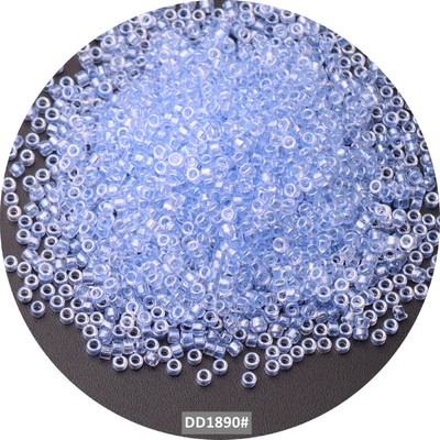 iTube 2mm-es kézzel készített gyöngyök egységes átlátszó fényű üveg maggyöngyök barkácsoláshoz, kézműves karkötő ékszerkészítési kiegészítőkhöz 720 db