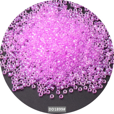 iTube 2mm-es kézzel készített gyöngyök egységes átlátszó fényű üveg maggyöngyök barkácsoláshoz, kézműves karkötő ékszerkészítési kiegészítőkhöz 720 db