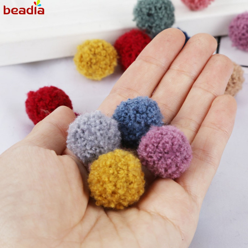 10kom 15 mm 20 mm mekane pompone pahuljaste plišane pom pom kuglice perle za rukotvorine DIY krznene kuglice ručno izrađene naušnice rukotvorine uređenje doma