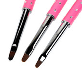 ANGNYA 1tk #2#4#6 ovaalne pintsel metallist käepidemega geelküünepintsel Nail Art UV geelpintsel küünte maalimine joonistuslakk pintsel maniküüri tööriist