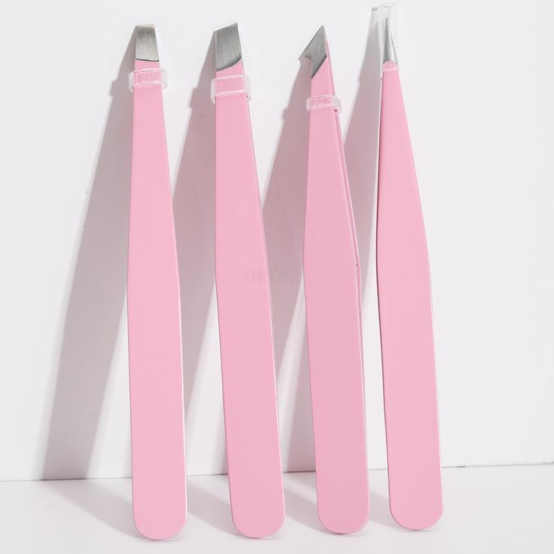 Pintsettide komplekt 4 tk roostevabast terasest tangid Precision Pincette ripsmete pikendamine kulmude nägu Mustpeade kulmude lõikamine avaleht