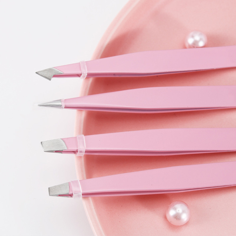 Pintsettide komplekt 4 tk roostevabast terasest tangid Precision Pincette ripsmete pikendamine kulmude nägu Mustpeade kulmude lõikamine avaleht