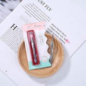 Pinceta za dlačice obrva Profesionalna pinceta za uklanjanje dlačica za obrve Alat s ravnim vrhom Praktična mala pinceta od nehrđajućeg čelika TSLM1