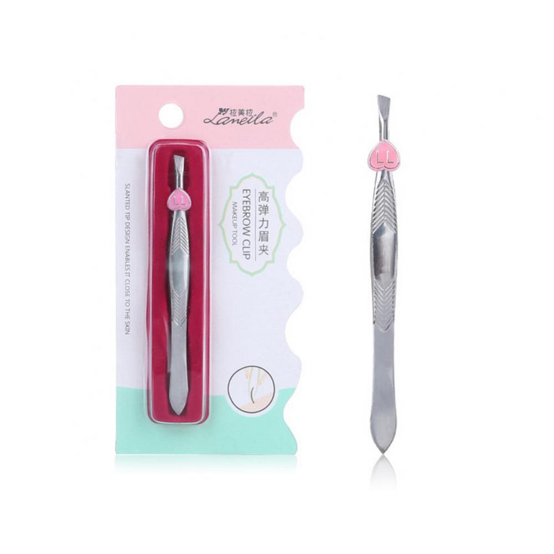 Pinceta za dlačice obrva Profesionalna pinceta za uklanjanje dlačica za obrve Alat s ravnim vrhom Praktična mala pinceta od nehrđajućeg čelika TSLM1