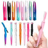 Kolm ühes ülitäpsed kulmupintsetid Professionaalsed kulmulõikurid koos harjaga habemeeemaldusklambritega ripsmete siirdamise pintsetid 1 tk