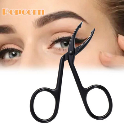 Stainless Steel Straight Pointed Elbow Eyebrow Pliers Eye Brow Clip Tweezers Professional Eyebrow Plucking Makeup Beauty Tools