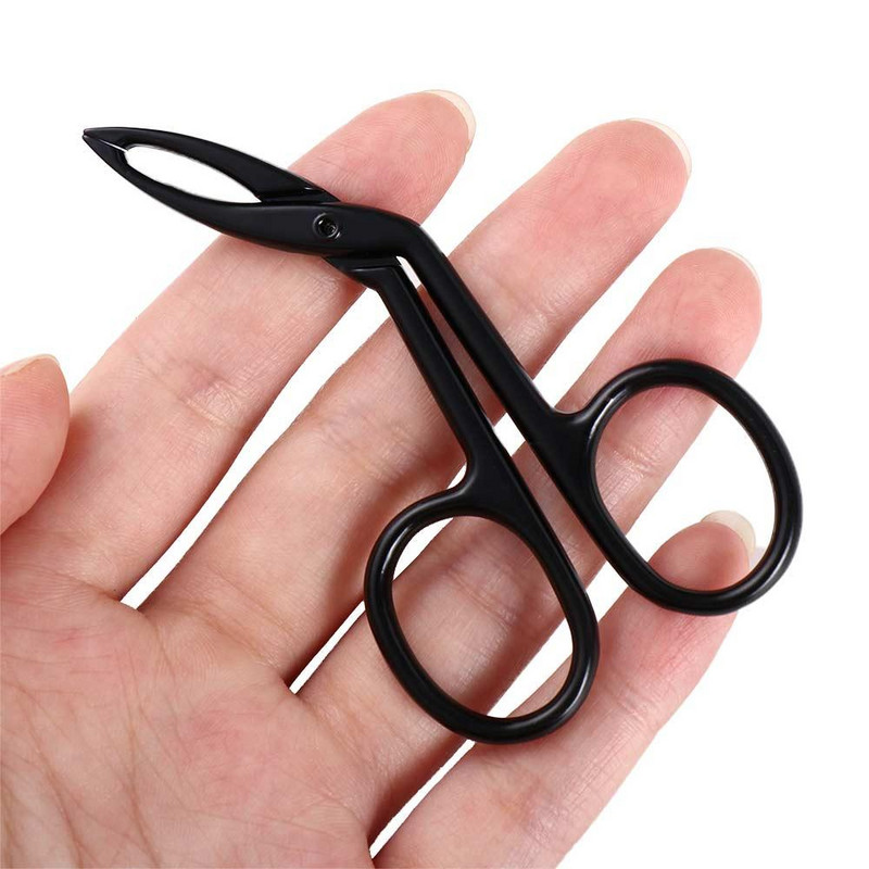 Ravna zašiljena kliješta za obrve od nehrđajućeg čelika, kopča za obrve, pinceta, profesionalni alati za šminku za čupanje obrva