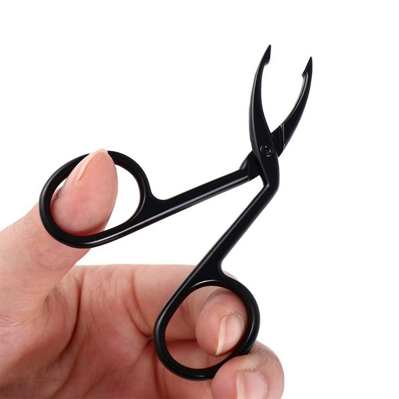 Ravna zašiljena kliješta za obrve od nehrđajućeg čelika, kopča za obrve, pinceta, profesionalni alati za šminku za čupanje obrva