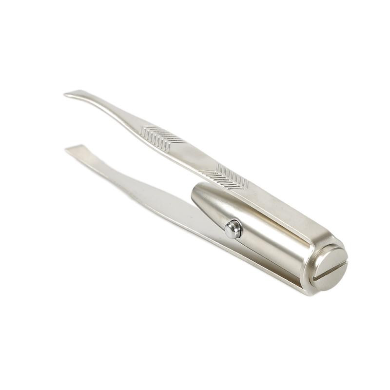 1 PC Pinceta za uklanjanje dlačica na licu i obrva s LED svjetlom LED lampa Pinceta Alat za šminkanje za obrve Kozmetika TSLM1