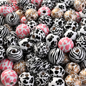 10 tk 16 mm lehma mustriga naturaalsed puidust helmed segatud loomad lahtised vahehelmed käsitsi valmistatud ehete valmistamiseks tarvikud