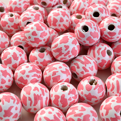 10 tk 16 mm lehma mustriga naturaalsed puidust helmed segatud loomad lahtised vahehelmed käsitsi valmistatud ehete valmistamiseks tarvikud