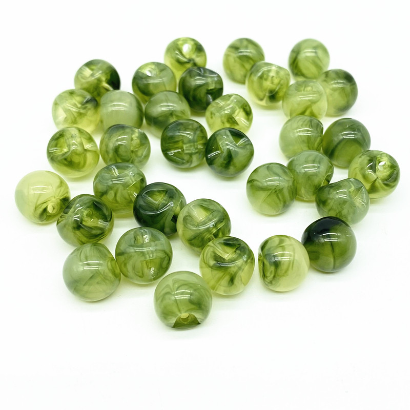 30vnt 10mm vyšnių formos karoliukai akriliniai karoliukai auskarams pakabukai apyrankės papuošalai rankų darbo pasidaryk pats #RoLi