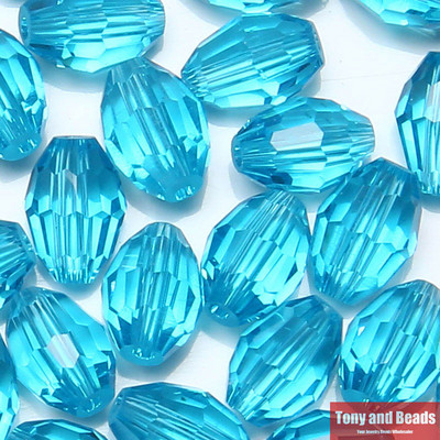 (40 tk = partii! ) 6x8 mm riisi lihvitud klaaskristallvahehelmed ehete valmistamiseks 17 värviga