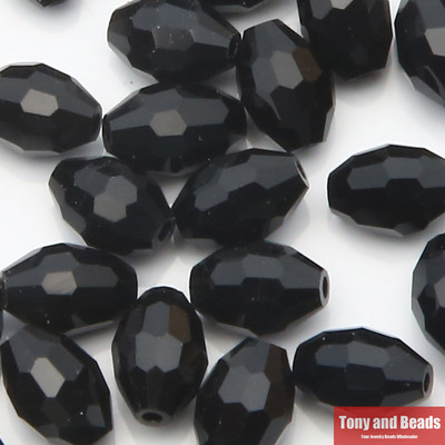 (40 tk = partii! ) 6x8 mm riisi lihvitud klaaskristallvahehelmed ehete valmistamiseks 17 värviga