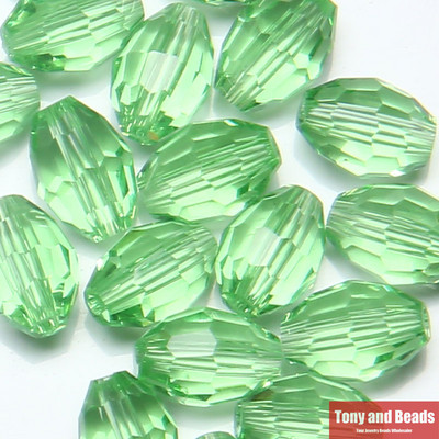 (40 tk = partii! ) 6x8 mm riisi lihvitud klaaskristallvahehelmed ehete valmistamiseks 17 värviga