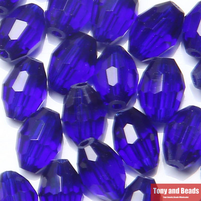 (40 tk = partii! ) 6x8 mm riisi lihvitud klaaskristallvahehelmed ehete valmistamiseks 17 värviga