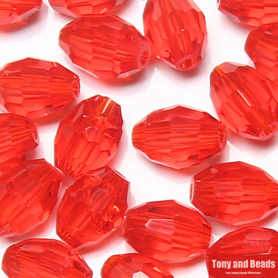 (40 tk = partii! ) 6x8 mm riisi lihvitud klaaskristallvahehelmed ehete valmistamiseks 17 värviga