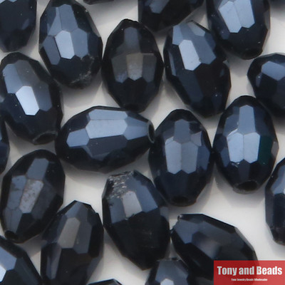 (40 tk = partii! ) 6x8 mm riisi lihvitud klaaskristallvahehelmed ehete valmistamiseks 17 värviga