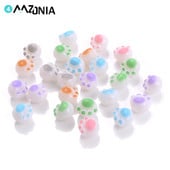 20 tk 12 mm Kawaii kassikäpa helmed akrüülist armsad loomad lahtised vahehelmed ehete valmistamiseks DIY käevõru kaelakee tarvikud