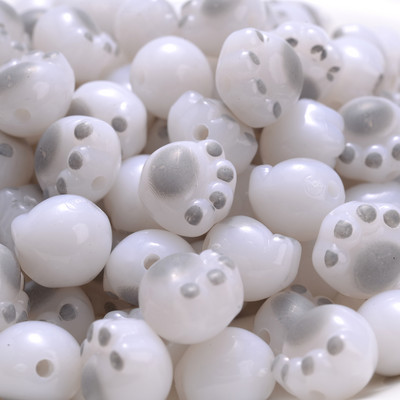 20 tk 12 mm Kawaii kassikäpa helmed akrüülist armsad loomad lahtised vahehelmed ehete valmistamiseks DIY käevõru kaelakee tarvikud