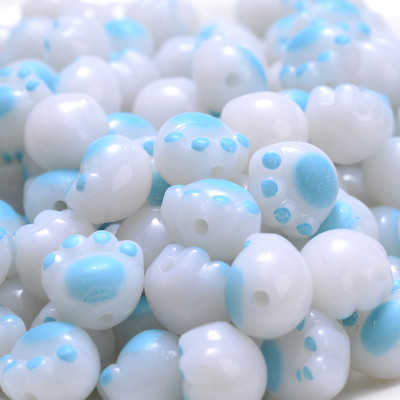 20 tk 12 mm Kawaii kassikäpa helmed akrüülist armsad loomad lahtised vahehelmed ehete valmistamiseks DIY käevõru kaelakee tarvikud