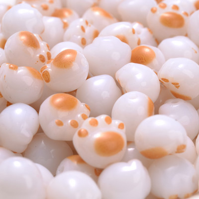 20 tk 12 mm Kawaii kassikäpa helmed akrüülist armsad loomad lahtised vahehelmed ehete valmistamiseks DIY käevõru kaelakee tarvikud