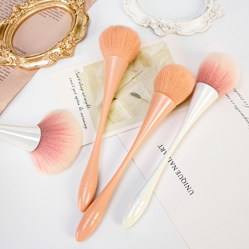 Perie de praf pentru arta unghiilor pentru curățarea manichiură Perie Aurora roz Perie pudră acrilică Accesorii și instrumente pentru unghii cu gel