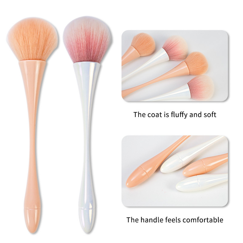 Perie de praf pentru arta unghiilor pentru curățarea manichiură Perie Aurora roz Perie pudră acrilică Accesorii și instrumente pentru unghii cu gel