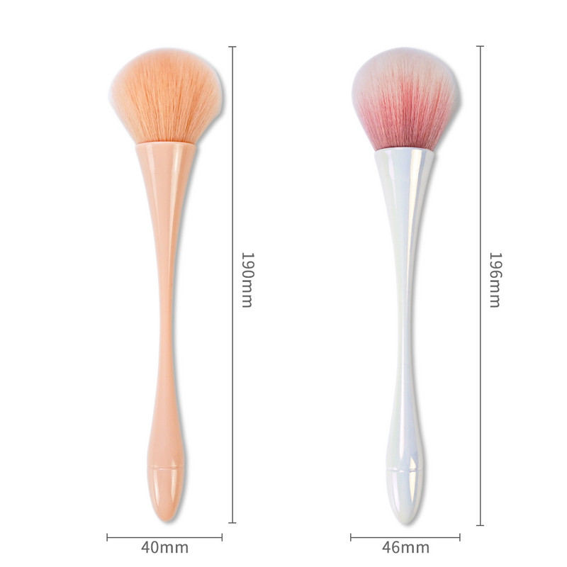 Perie de praf pentru arta unghiilor pentru curățarea manichiură Perie Aurora roz Perie pudră acrilică Accesorii și instrumente pentru unghii cu gel