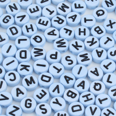 100/200/300/500PC Μικτό επιχρυσωμένο γράμμα ακρυλικό στρογγυλό επίπεδες χάντρες αλφαβήτου για κοσμήματα Χειροποίητο Diy βραχιόλι κολιέ