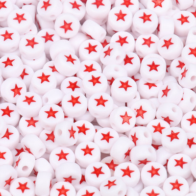 100/200/300/500PC Μικτό επιχρυσωμένο γράμμα ακρυλικό στρογγυλό επίπεδες χάντρες αλφαβήτου για κοσμήματα Χειροποίητο Diy βραχιόλι κολιέ