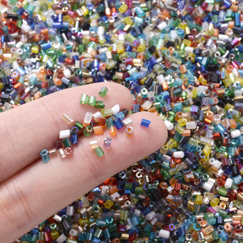 1000 τμχ 2mm Τσέχικη γυάλινη χάντρες σπόροι Σωλήνας 11/0 Frosted Spacer Beads For Jewelry Making Handmade DIY βραχιόλι αξεσουάρ κολιέ
