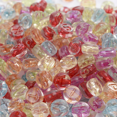 100/200/300 tk akrüülist kirjahelmed ümmargused lamedad tähestikuga lahtised vahetükid ehtehelmed käsitsi valmistatud käevõru sõrmuse kõrvarõnga valmistamiseks