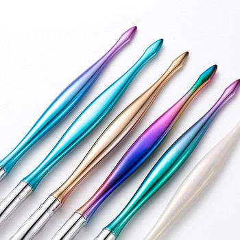 1 Σετ βούρτσες ζωγραφικής νυχιών για μανικιούρ UV gel Ακρυλικό στυλό επέκτασης Γαλλική γραμμή σχεδίασης ρίγες για νύχια Εργαλεία μανικιούρ DIY