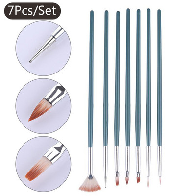 1Komplekt küünte maalimiseks pintslid maniküür UV geel akrüül pikenduspliiats nikerdamine prantsuse joonistusjoon triip küünte maniküür DIY tööriistad