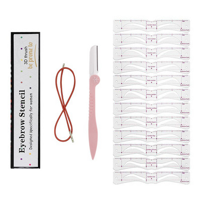 Στένσιλ φρυδιών 12styles επαναχρησιμοποιήσιμα DIY Οδηγός σχεδίασης φρυδιών styling Shaping Grooming Πρότυπο κάρτας Εύκολα εργαλεία μακιγιάζ για γυναίκες