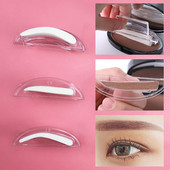 1 par spužvastih šablona s pečatom za obrve s ručkom Lazy Quick Make Up predložak za obrve Seal Rezervni alat za ispis pudera za obrve