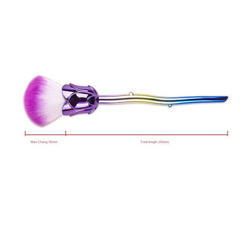 Rose Nail Dust Brush for Manicure Flower Nail Art Brush Nail αξεσουάρ Εργαλεία Δημοφιλείς στρογγυλές μικρές βούρτσες καθαρισμού gel Gel Polish