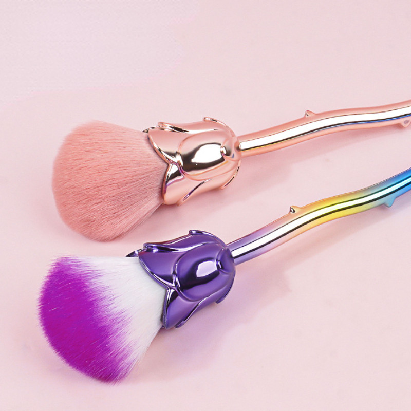 Četkica za prašinu od ruža za nokte Za manikuru Četkica za cvijeće Nail Art Pribor za nokte Alati Popularne okrugle male četkice za čišćenje gel laka