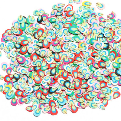 1000 τμχ/παρτίδα 5 χιλιοστών Διάφορα στυλ Πολυμερείς χάντρες καλύμματος φέτες για κοσμήματα Nail Art Εποξειδική ρητίνη Γέμισμα Κατασκευής Καλουπιών DIY Προμηθευτής