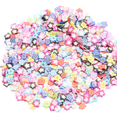 1000 τμχ/παρτίδα 5 χιλιοστών Διάφορα στυλ Πολυμερείς χάντρες καλύμματος φέτες για κοσμήματα Nail Art Εποξειδική ρητίνη Γέμισμα Κατασκευής Καλουπιών DIY Προμηθευτής