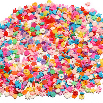 1000 τμχ/παρτίδα 5 χιλιοστών Διάφορα στυλ Πολυμερείς χάντρες καλύμματος φέτες για κοσμήματα Nail Art Εποξειδική ρητίνη Γέμισμα Κατασκευής Καλουπιών DIY Προμηθευτής