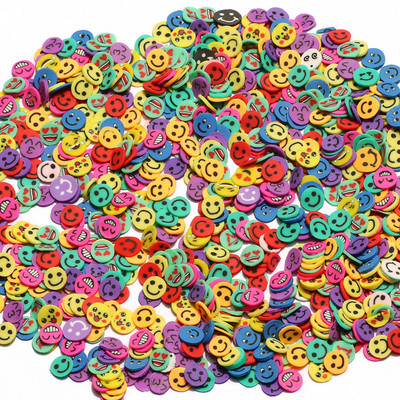 1000 τμχ/παρτίδα 5 χιλιοστών Διάφορα στυλ Πολυμερείς χάντρες καλύμματος φέτες για κοσμήματα Nail Art Εποξειδική ρητίνη Γέμισμα Κατασκευής Καλουπιών DIY Προμηθευτής