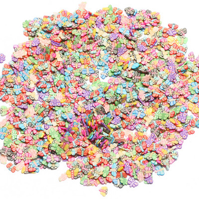 1000 τμχ/παρτίδα 5 χιλιοστών Διάφορα στυλ Πολυμερείς χάντρες καλύμματος φέτες για κοσμήματα Nail Art Εποξειδική ρητίνη Γέμισμα Κατασκευής Καλουπιών DIY Προμηθευτής