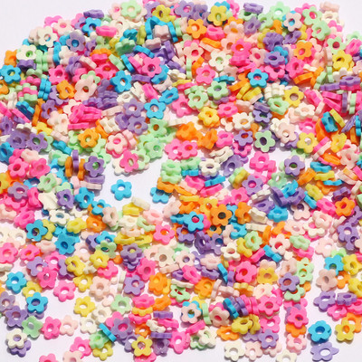 1000 τμχ/παρτίδα 5 χιλιοστών Διάφορα στυλ Πολυμερείς χάντρες καλύμματος φέτες για κοσμήματα Nail Art Εποξειδική ρητίνη Γέμισμα Κατασκευής Καλουπιών DIY Προμηθευτής