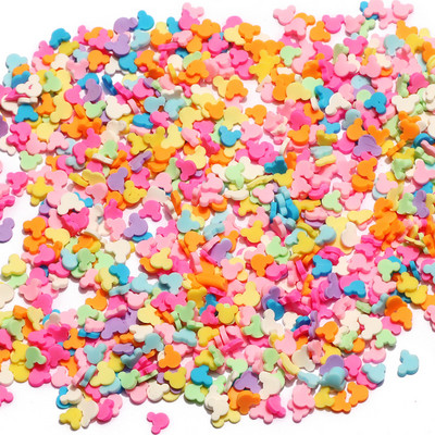 1000 τμχ/παρτίδα 5 χιλιοστών Διάφορα στυλ Πολυμερείς χάντρες καλύμματος φέτες για κοσμήματα Nail Art Εποξειδική ρητίνη Γέμισμα Κατασκευής Καλουπιών DIY Προμηθευτής