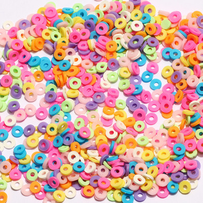 1000 τμχ/παρτίδα 5 χιλιοστών Διάφορα στυλ Πολυμερείς χάντρες καλύμματος φέτες για κοσμήματα Nail Art Εποξειδική ρητίνη Γέμισμα Κατασκευής Καλουπιών DIY Προμηθευτής