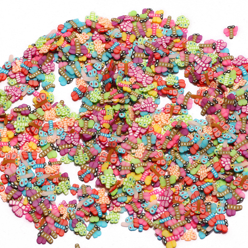 1000 τμχ/παρτίδα 5 χιλιοστών Διάφορα στυλ Πολυμερείς χάντρες καλύμματος φέτες για κοσμήματα Nail Art Εποξειδική ρητίνη Γέμισμα Κατασκευής Καλουπιών DIY Προμηθευτής